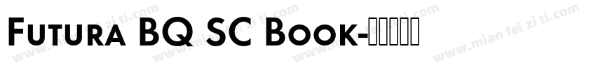 Futura BQ SC Book字体转换